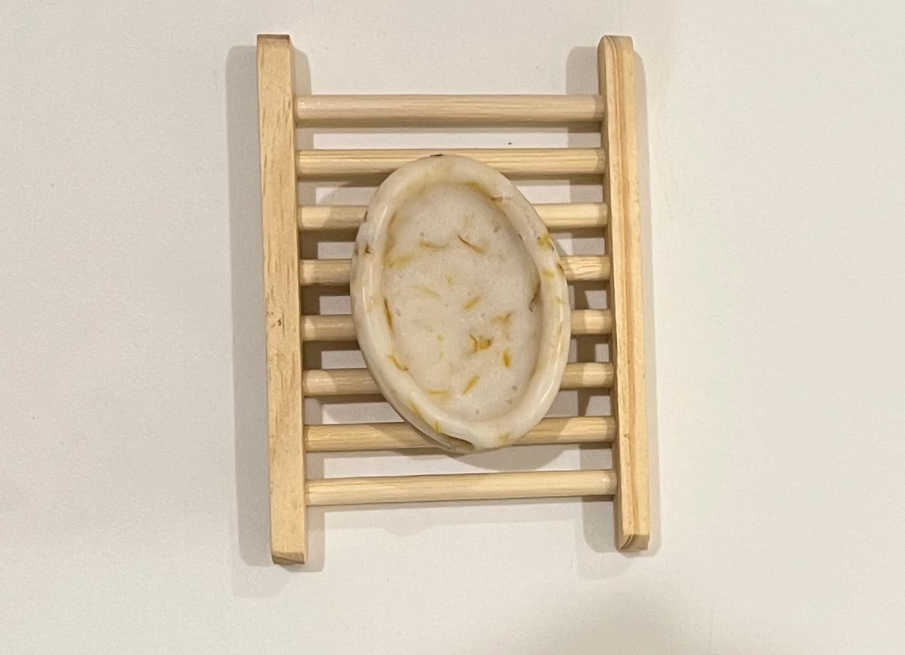 Small Tallow soap with calendula flowers