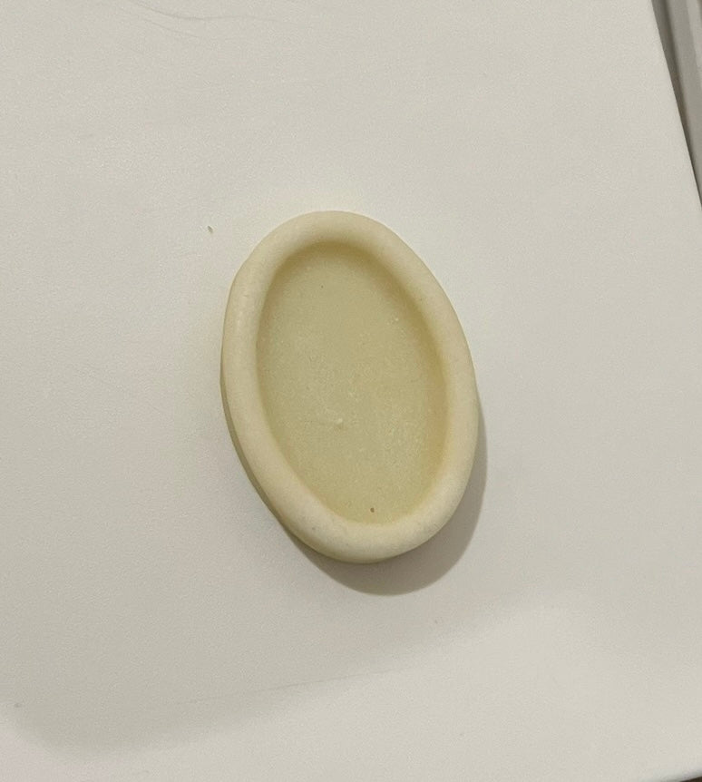 Small white unscented tallow soap