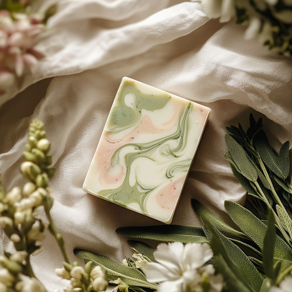Tallow Soap Bar Sage & Geranium