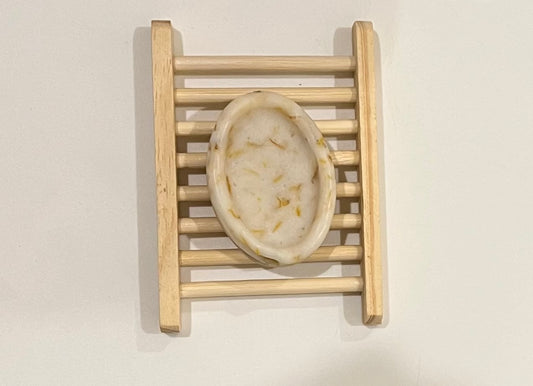 Small Tallow soap with calendula flowers