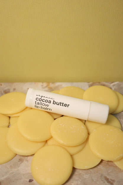 Tallow Lip Balm with Cocoa Butter