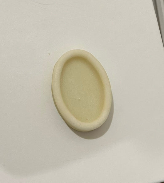 Small white unscented tallow soap