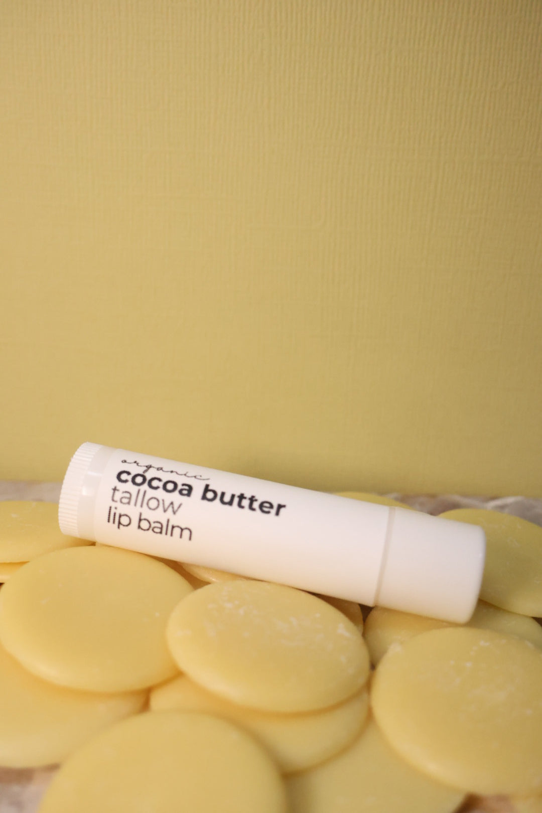 Tallow Lip Balm with Cocoa Butter