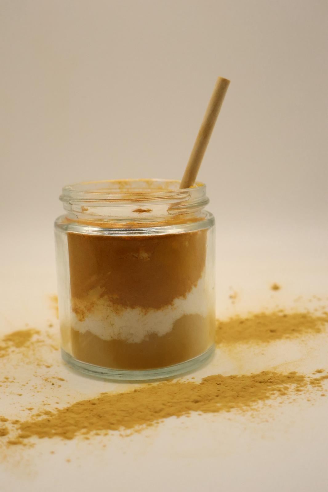 BRIGHTENING FACE MASK + CERAMIC DISH + WOODEN SPOON